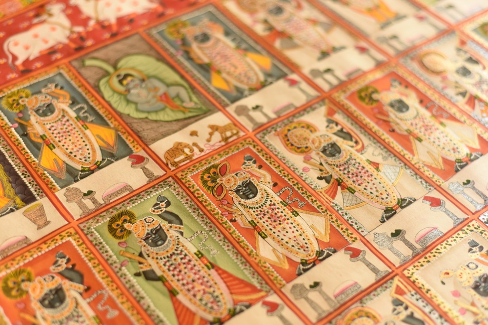 Paintings of Nathdwara  - Different Swarup of Shrinath ji 