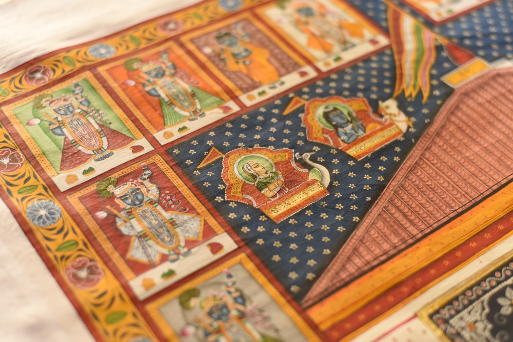 buy Traditional Pichwai Paintings  Annakut Darshan Painting 