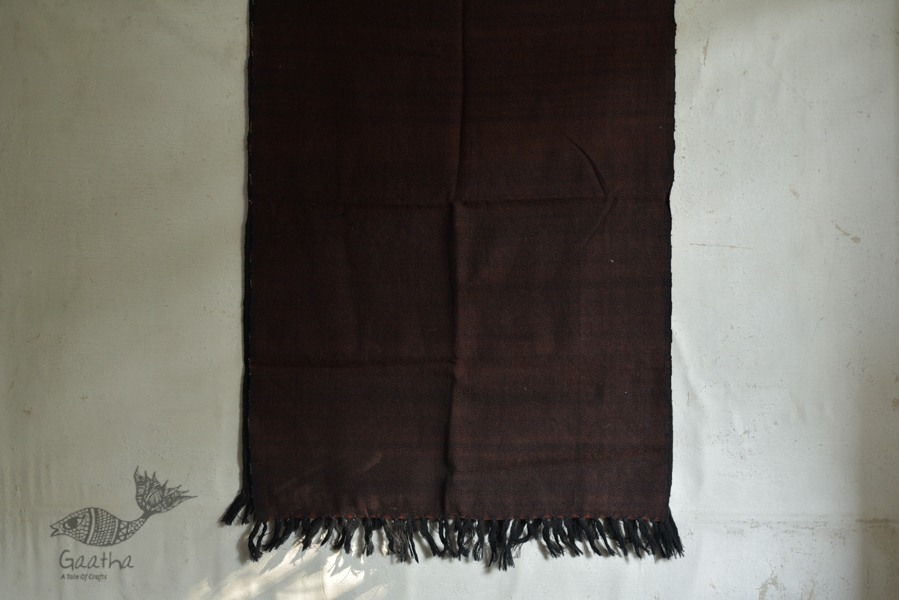 shop handwoven natural woolen stole from uttarakhand