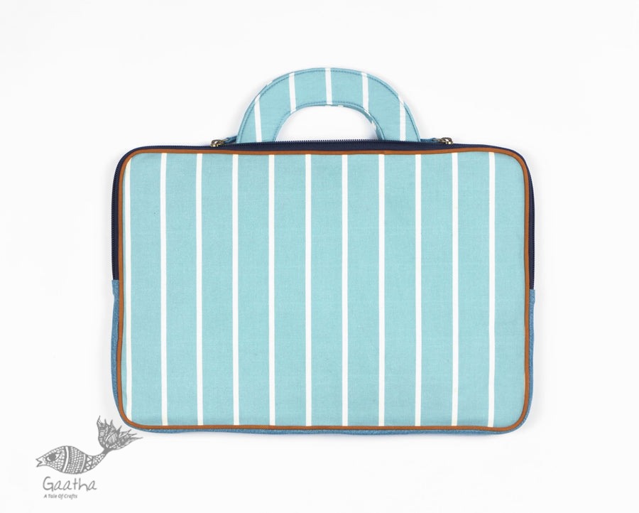 shop Blue & White Laptop Sleeve