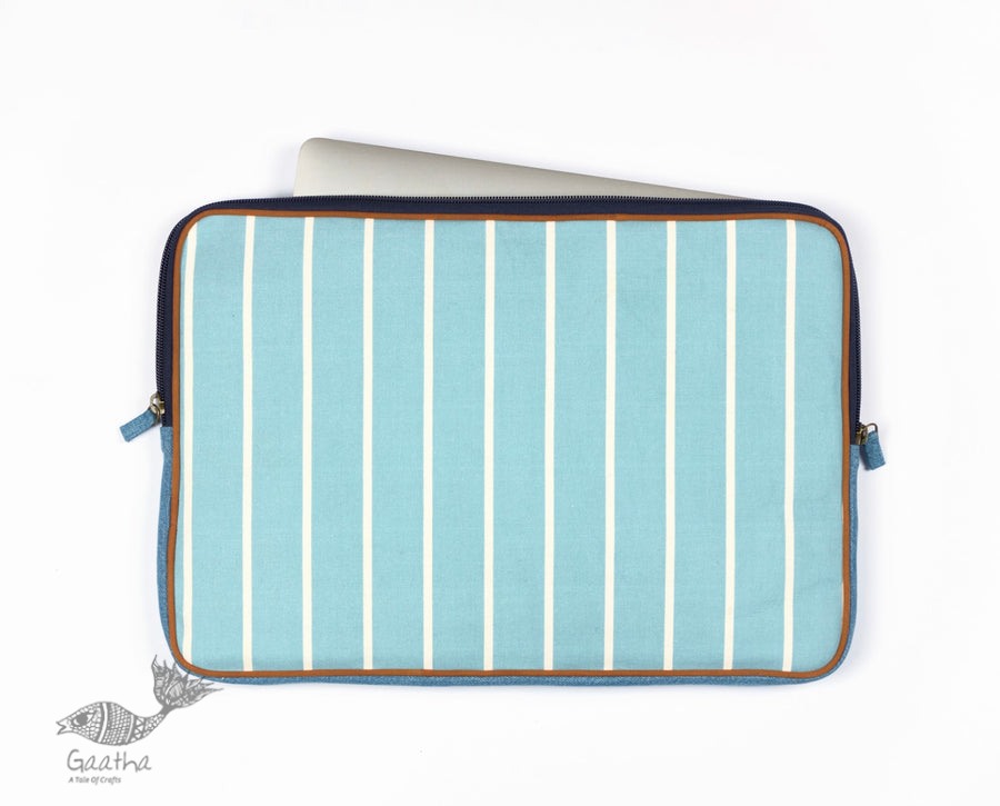 shop Blue & White Laptop Sleeve