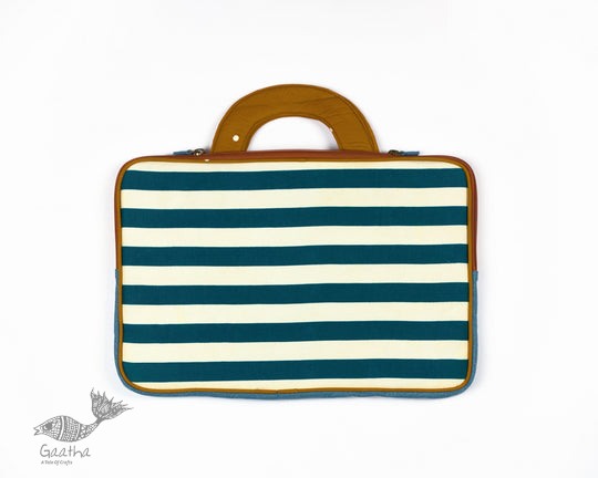 shop Striped Laptop Sleeve - Upcycled-fabric