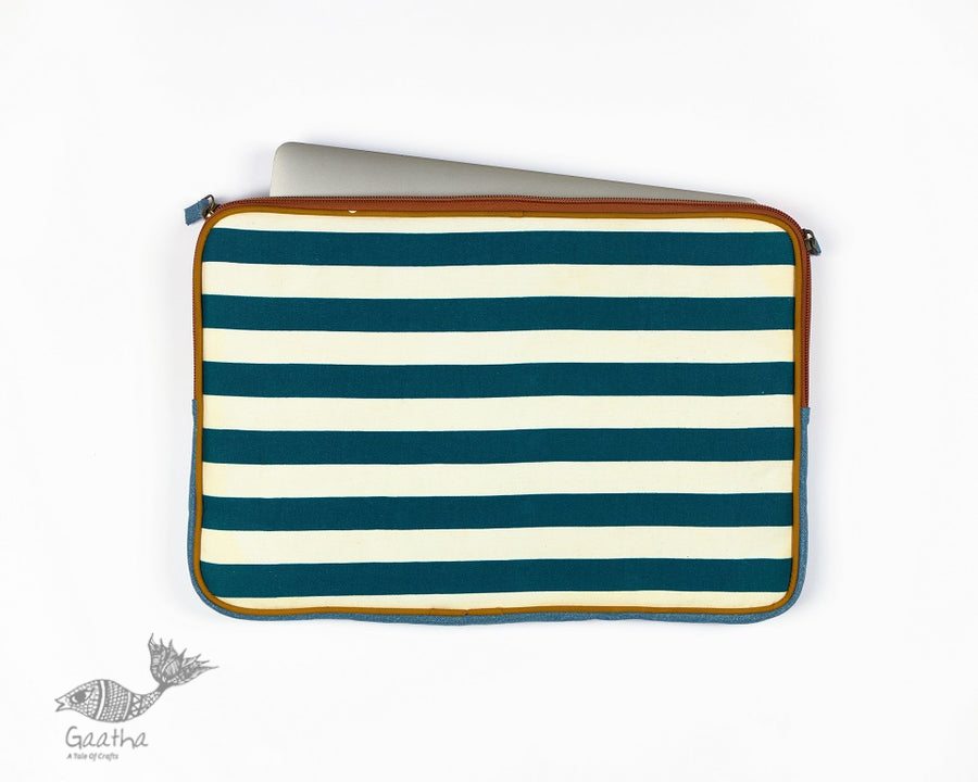 shop Striped Laptop Sleeve - Upcycled-fabric