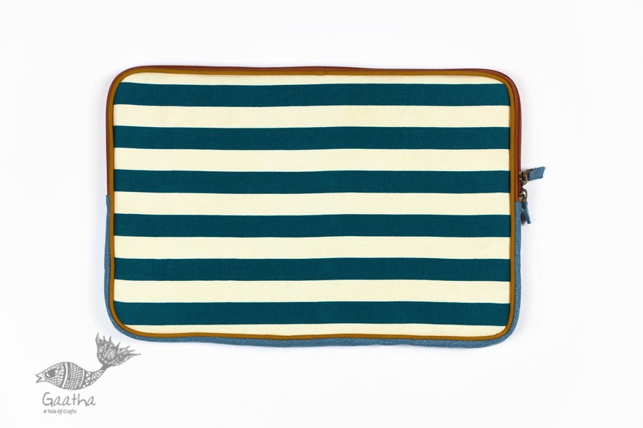 shop Striped Laptop Sleeve - Upcycled-fabric