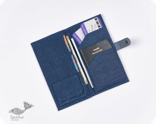 shop Upcycled Denim Itinerary Wallet