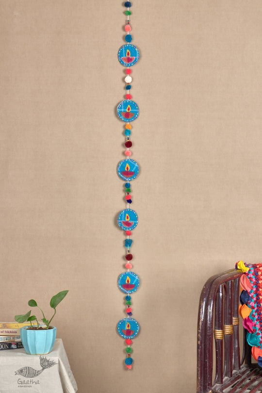 shop Pom Pom Diya hanging String