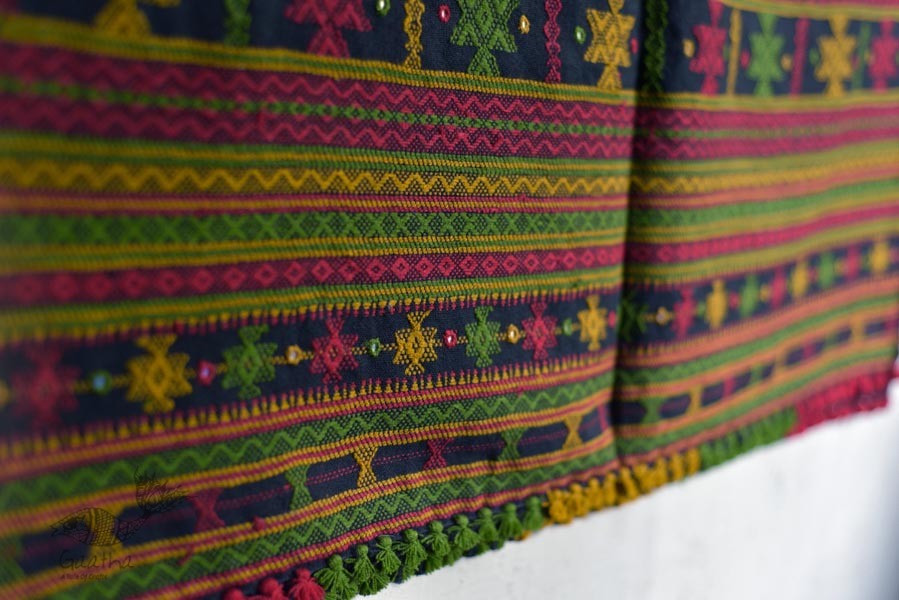 Handmade kutchi embroidered woolen shawls 