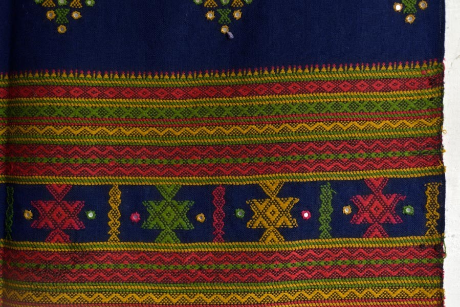 Handmade kutchi embroidered woolen shawls 