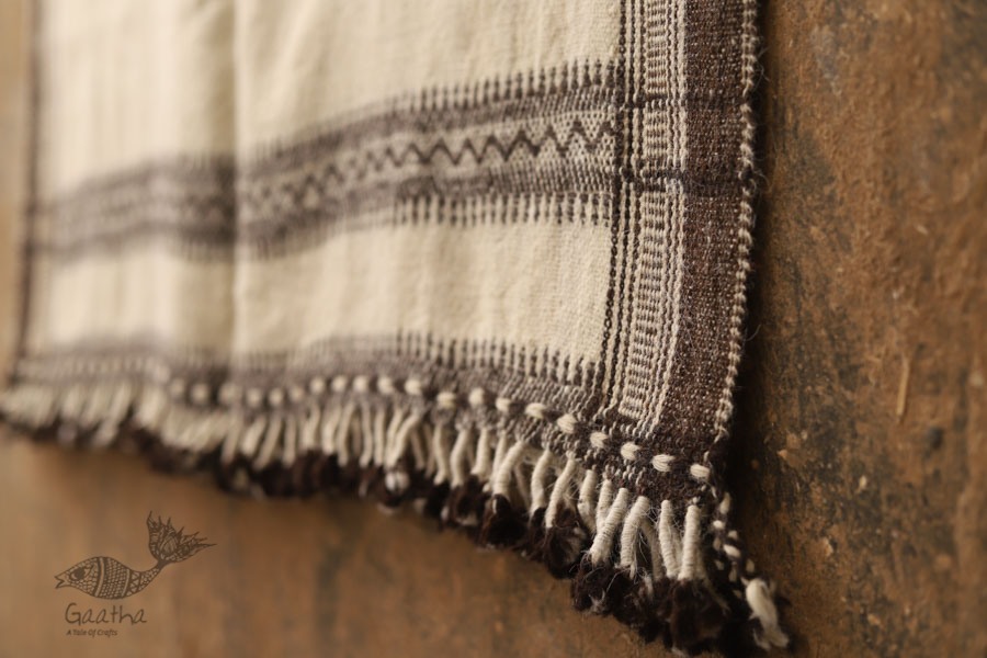 shop handwoven raw wool shawl