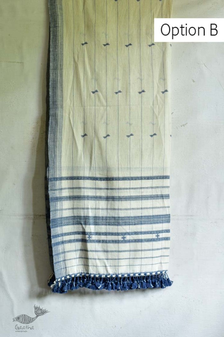 shop handwoven kala cotton bhujodi dupatta