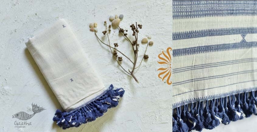 shop handwoven kala cotton bhujodi dupatta