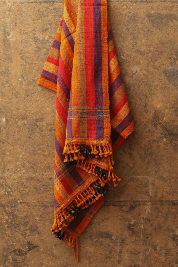 Salt Deserts of Kutch ❅ Hand spun ❅ Raw woolen Shawl ❅ T