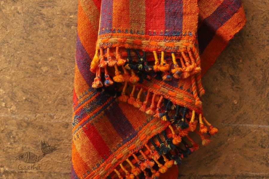 Salt Deserts of Kutch ❅ Hand spun ❅ Raw woolen Shawl ❅ T