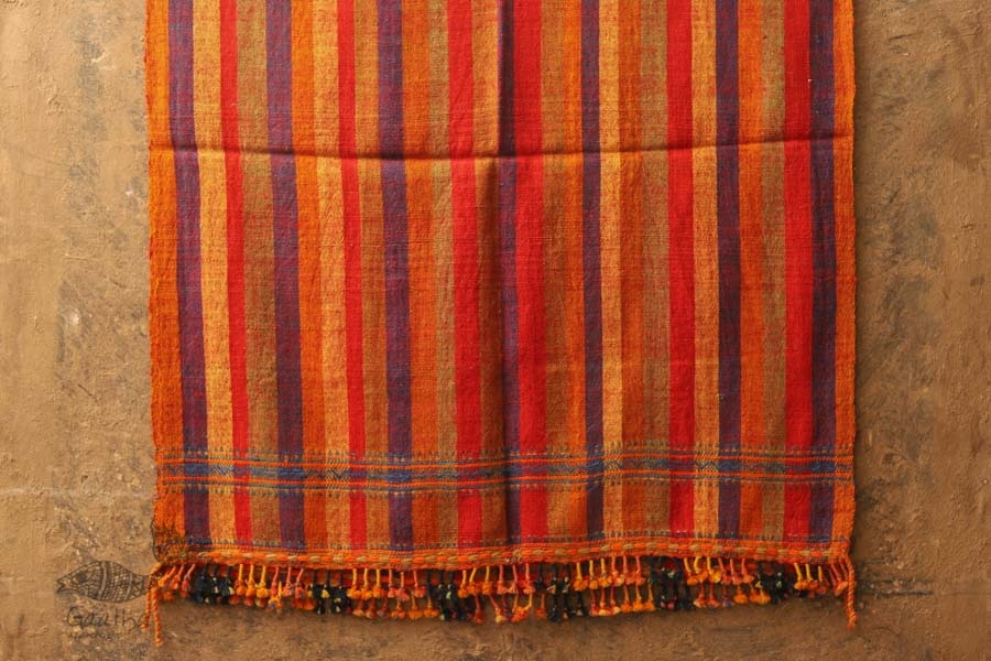 Salt Deserts of Kutch ❅ Hand spun ❅ Raw woolen Shawl ❅ T