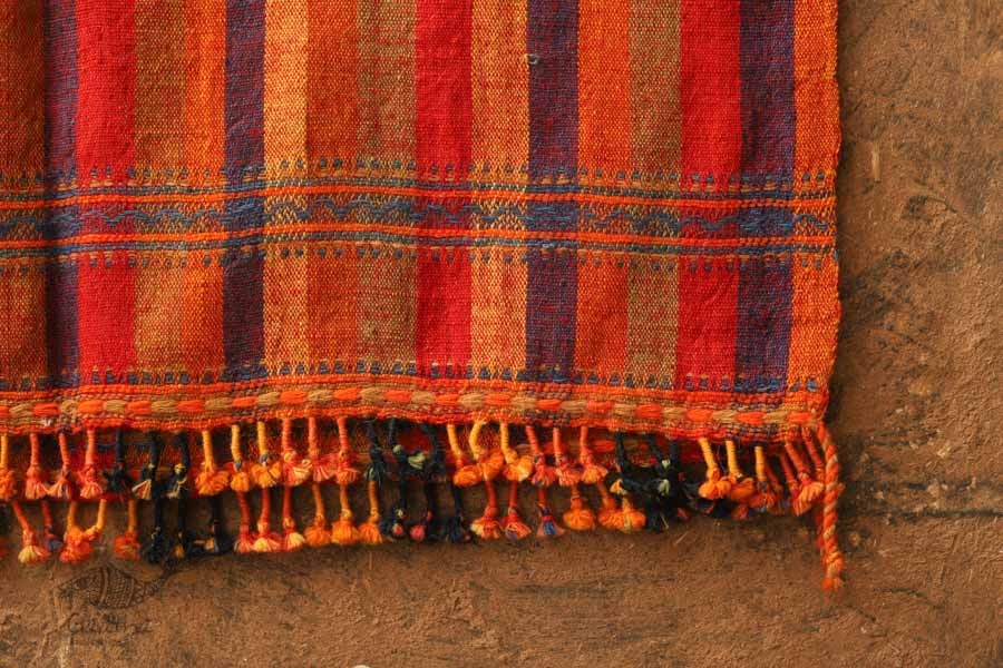 Salt Deserts of Kutch ❅ Hand spun ❅ Raw woolen Shawl ❅ T