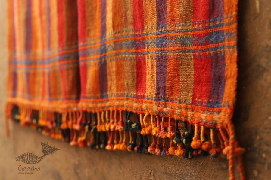 Salt Deserts of Kutch ❅ Hand spun ❅ Raw woolen Shawl ❅ T