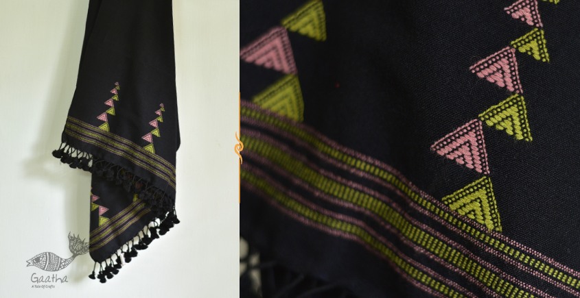 Sevanti | सेवंती ❥ Bhujodi Woolen Stole ❥ 13
