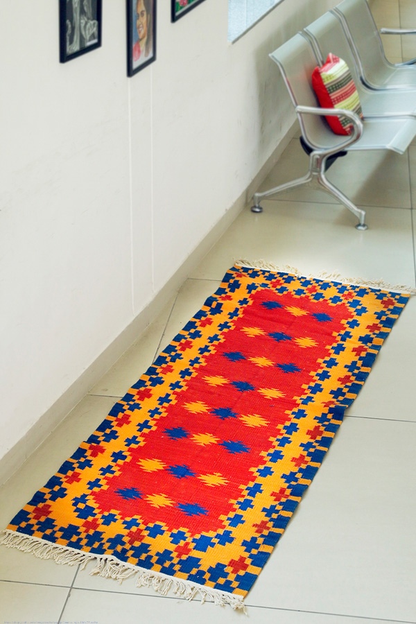 Cotton Bed Side Runner / Runner - Virasat Panja