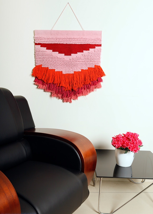 Cotton handwoven wall hanging Colors 