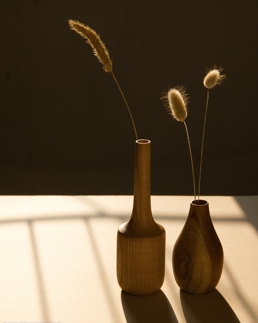 shop Wooden Miniature Vase (Set of Two)