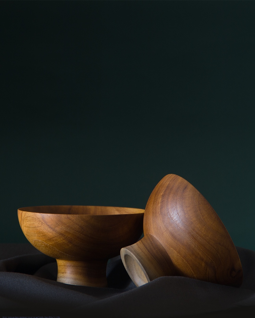 shop Teak Wood Bowl ( Set of Two)