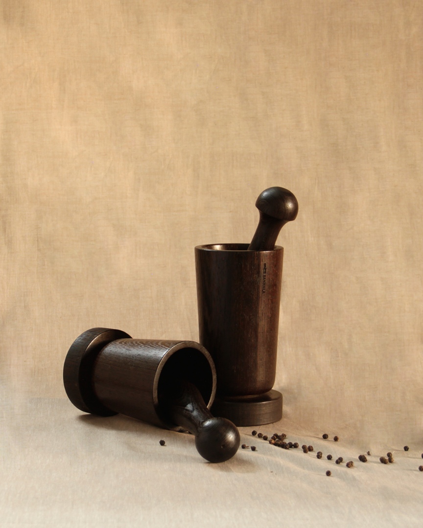 shop Wooden Mortar And Pestle Set