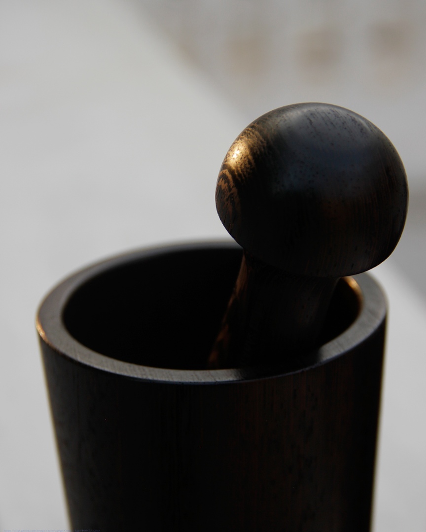 shop Wooden Motar & Pestle