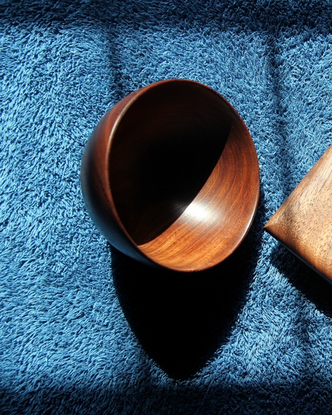 shop walnut wooden cutlery kitchenware - bowl