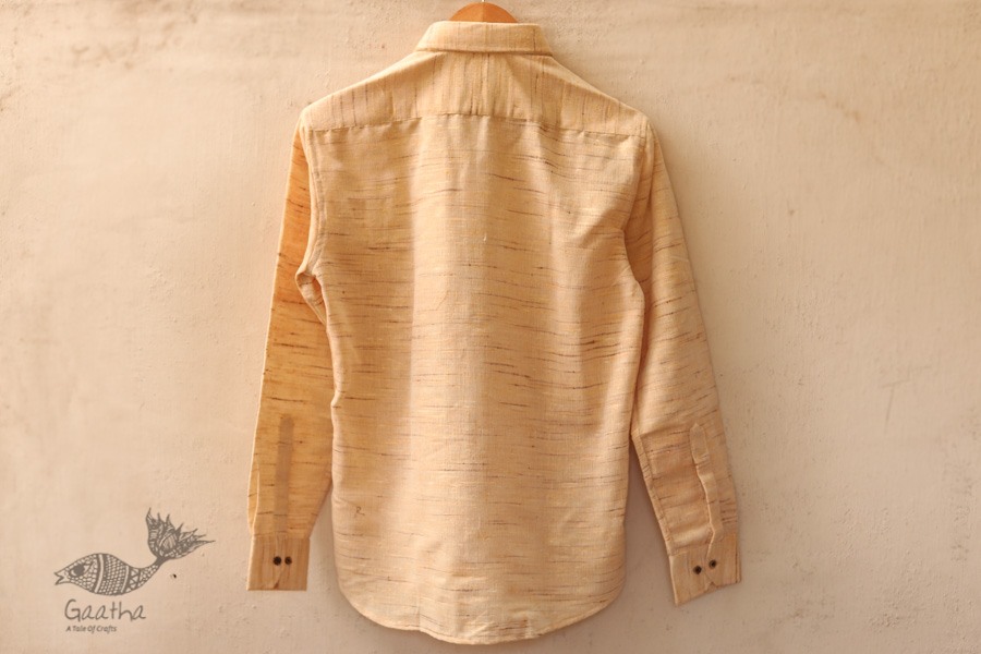  Handwoven Cotton Shirt -yellow