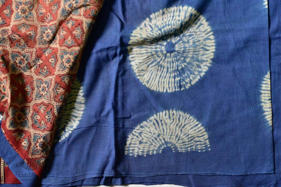 Charulata ★ Tie-Dye & Ajrakh ★ Cotton Shibori Saree ★ 3