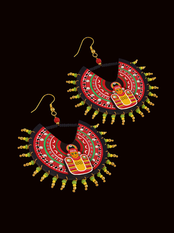 Razia Kunj ♥ Handcrafted Jewelry ♥ Theyyam Earring  (Medium) . L