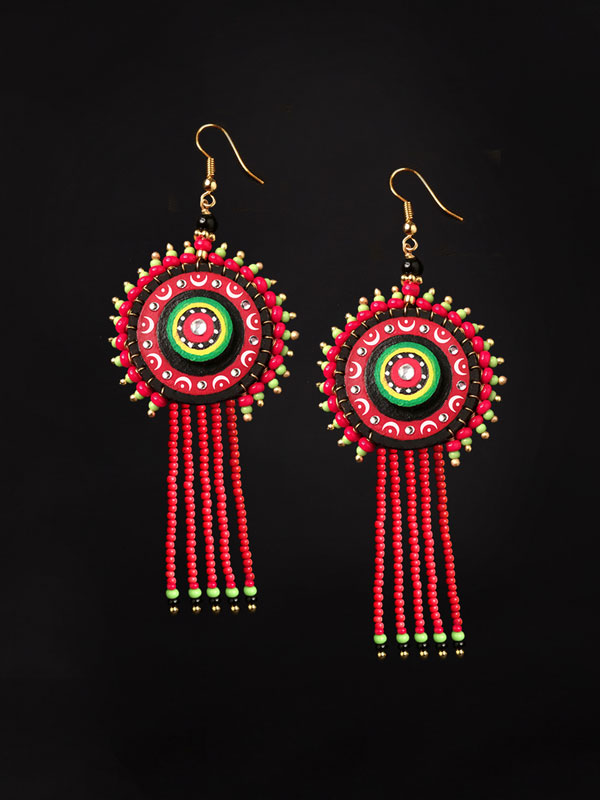 Razia Kunj ♥ Handcrafted Jewelry ♥ Theyyam Earring . N