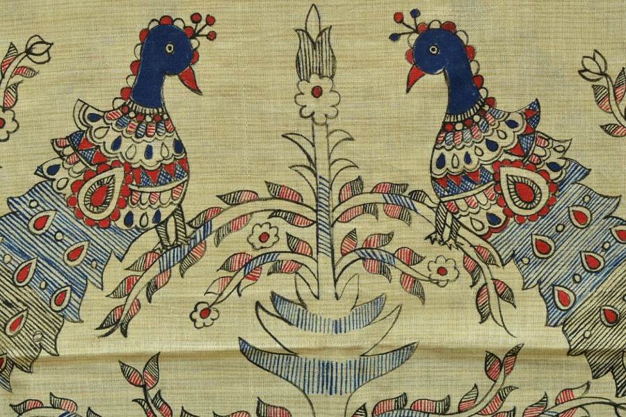Urmika ❁ Cotton Silk . Madhubani Dupatta ❁ 13