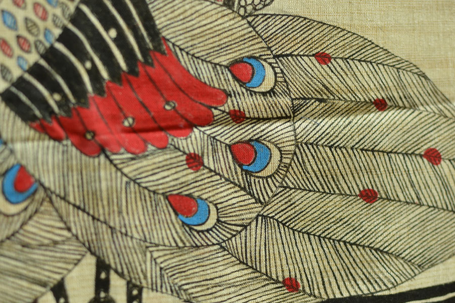 Urmika ❁ Cotton Silk . Madhubani Dupatta ❁ 14