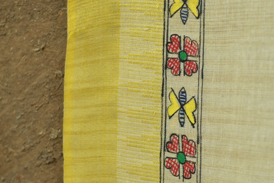 Urmika ❁ Cotton Silk . Madhubani Dupatta ❁ 4