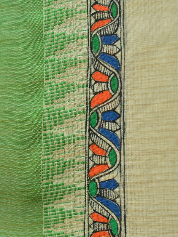 Urmika ❁ Cotton Silk . Madhubani Dupatta ❁ 5