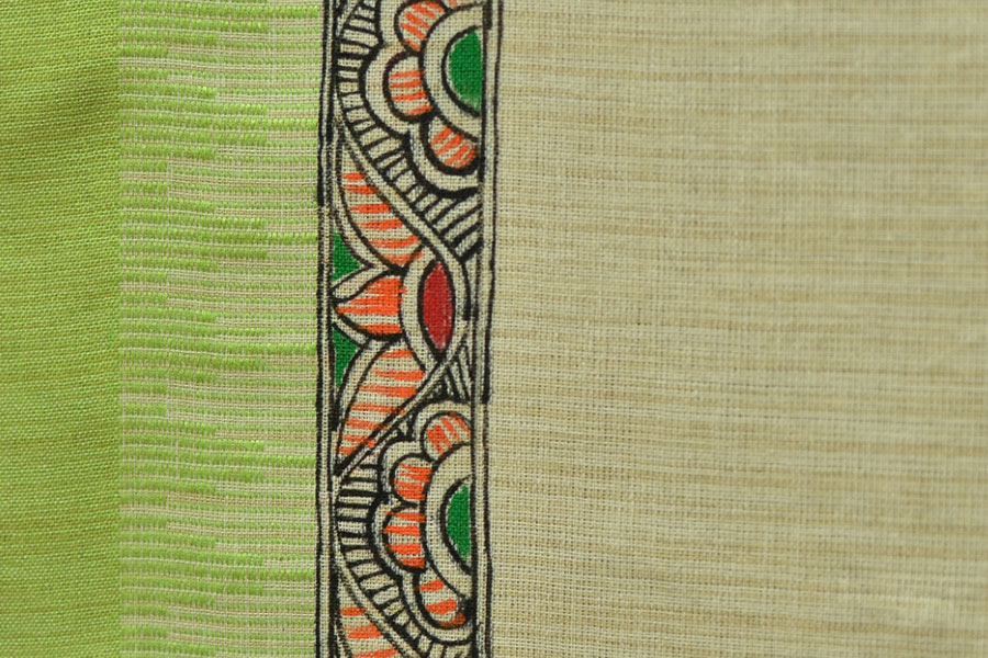 Urmika ❁ Cotton Silk . Madhubani Dupatta ❁ 6