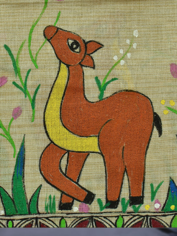 Urmika ❁ Cotton Silk . Madhubani Dupatta ❁ 7