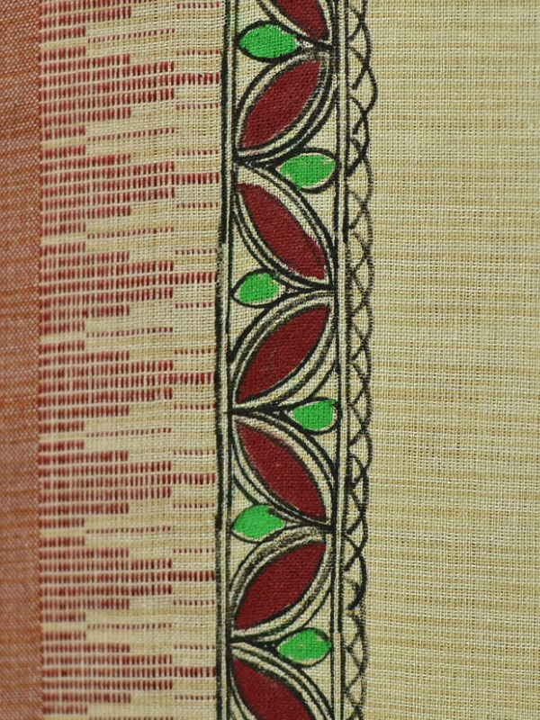 Urmika ❁ Cotton Silk . Madhubani Dupatta ❁ 7