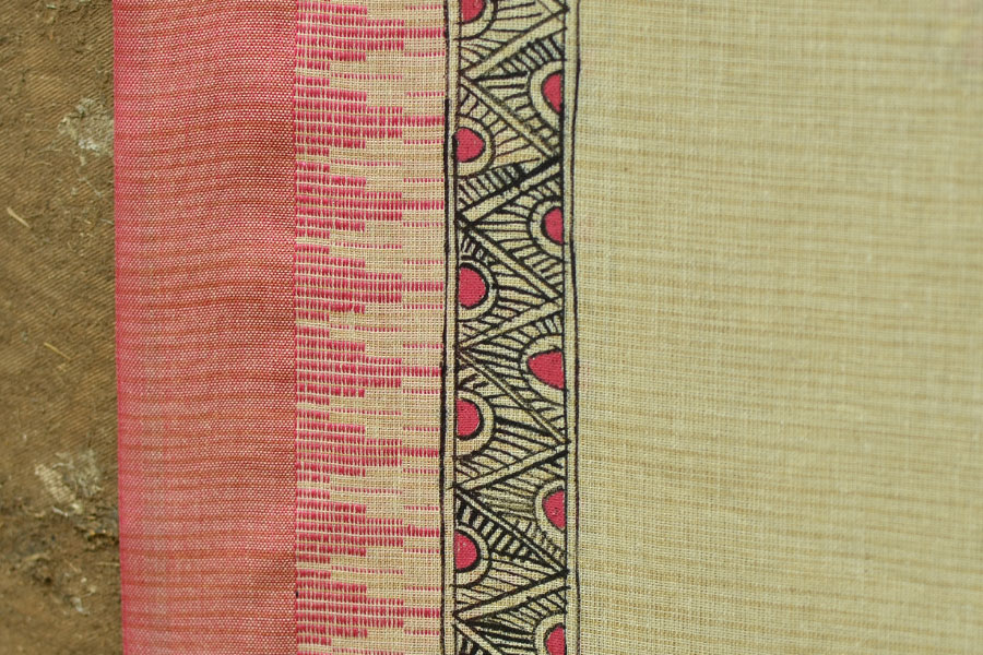 Urmika ❁ Cotton Silk . Madhubani Dupatta ❁ 8