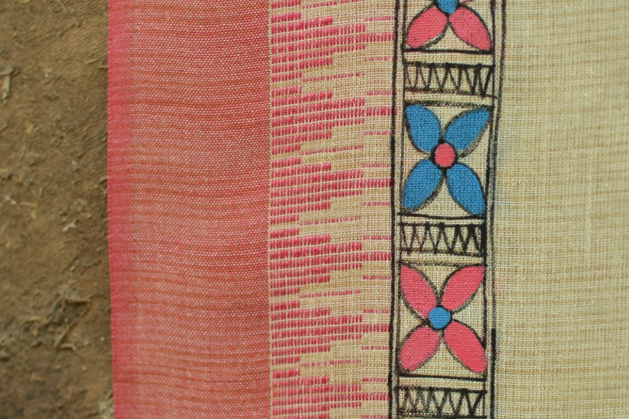 Urmika ❁ Cotton Silk . Madhubani Dupatta ❁ 17
