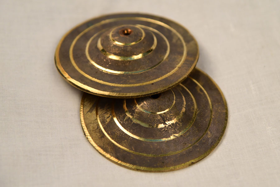 मनोहार ✥ Brass . Manjira medium ✥ 45