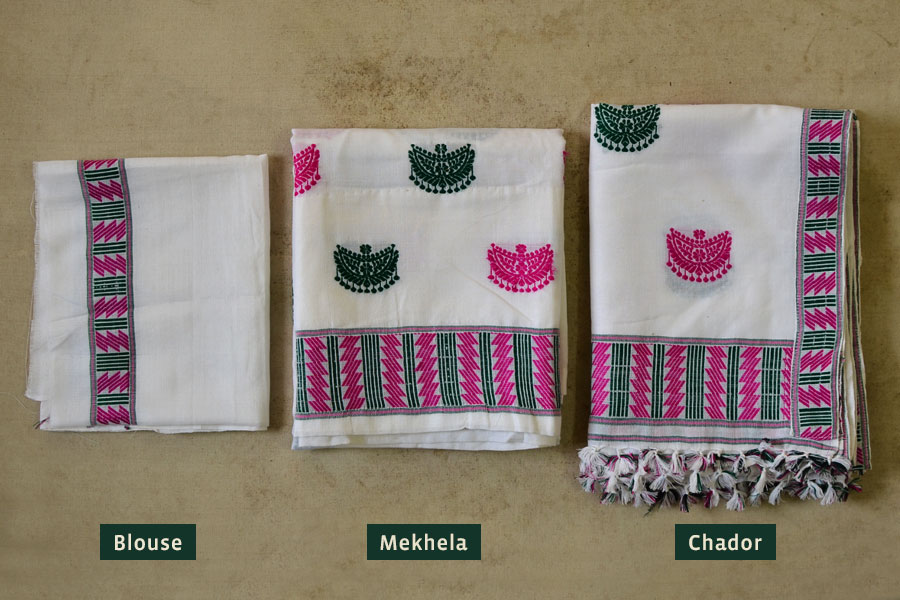 Assamese Handwoven ✽ Mekhela Sador ✽ A