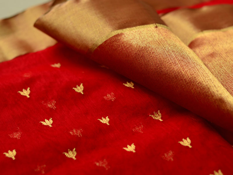 Setyawati ~ Handwoven Chanderi Saree { 9 }