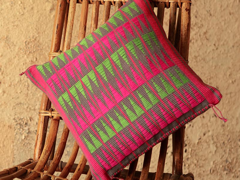 Chizami weaves: Cushion cover (12X12) ~ 10