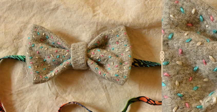 Cherubic ❄ Felt Sprinkle Bow Tie ❄ 10