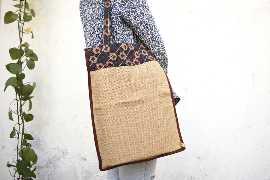 Getting carried away ~ Handmade Jute bag ~ 1