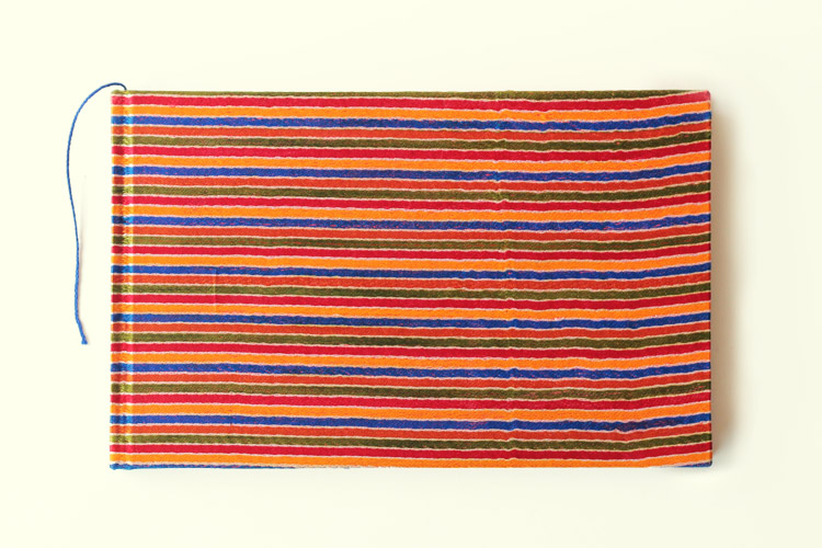 Silk Mashru Striped ~ plain yellow pages Diary