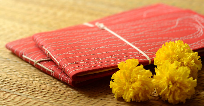 Hisaab-Kitaab ~ Bahi khata Red (Set of 2)