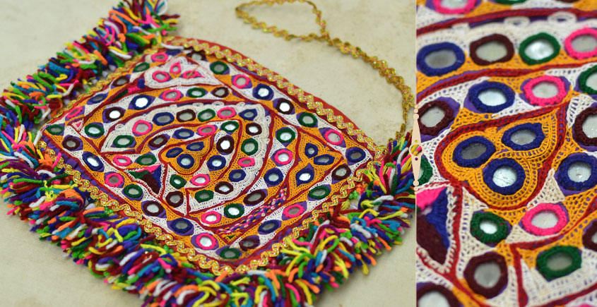 Pieces of Sindh ❂ Hand Embroidered Bag ❂ 92